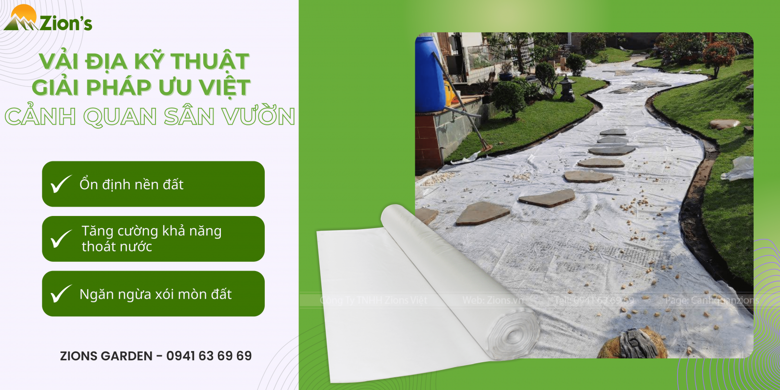 Vải địa kỹ thuật - zions 